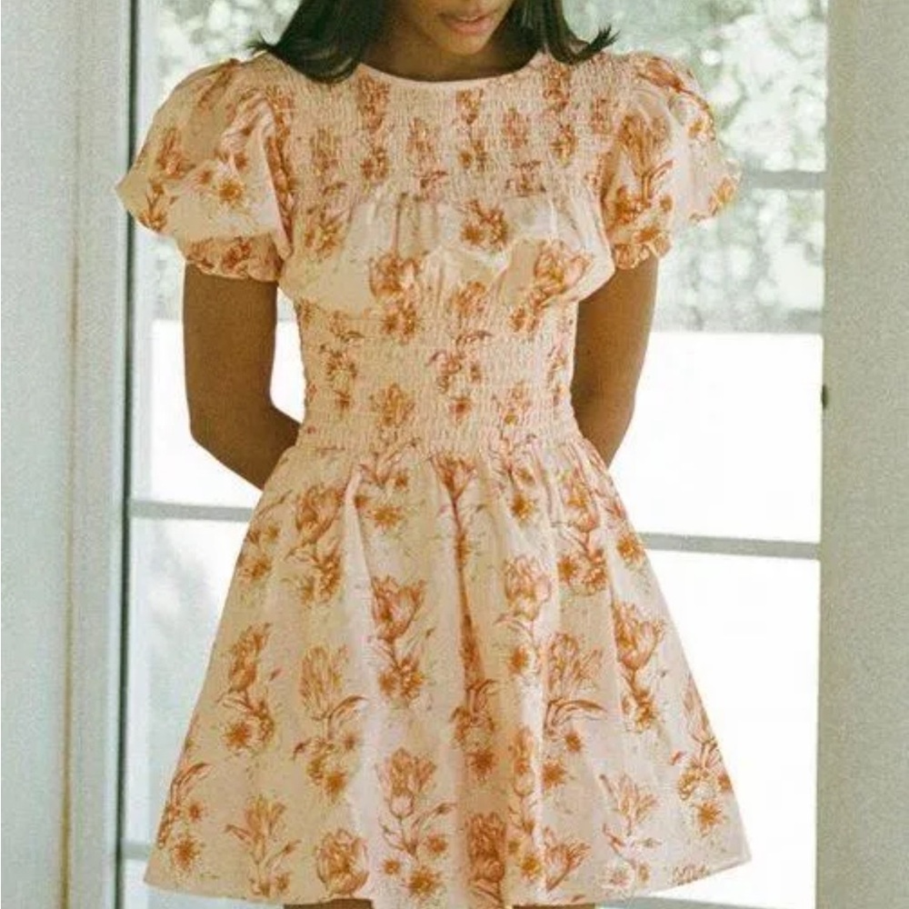 Floral Sabo Skirt Dress